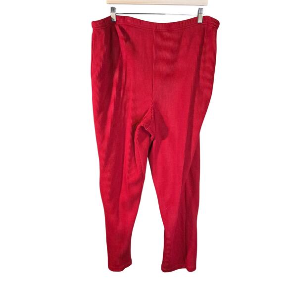 Jones New York Sport 2X Red Corduroy Pull On Pants [140] - Picture 3 of 11